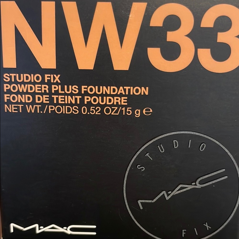 Original MAC Cosmetics Orange and Black Foundation